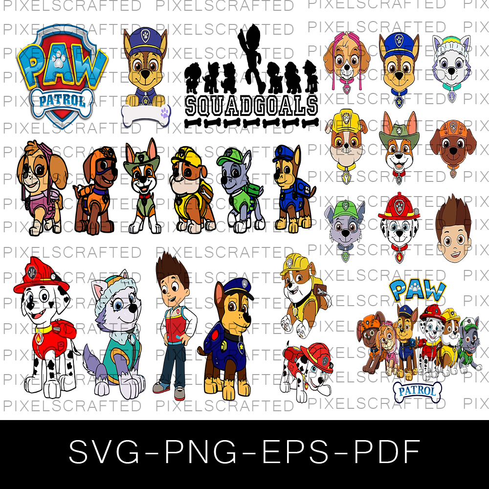 Chase Paw Patrol SVG Bundle