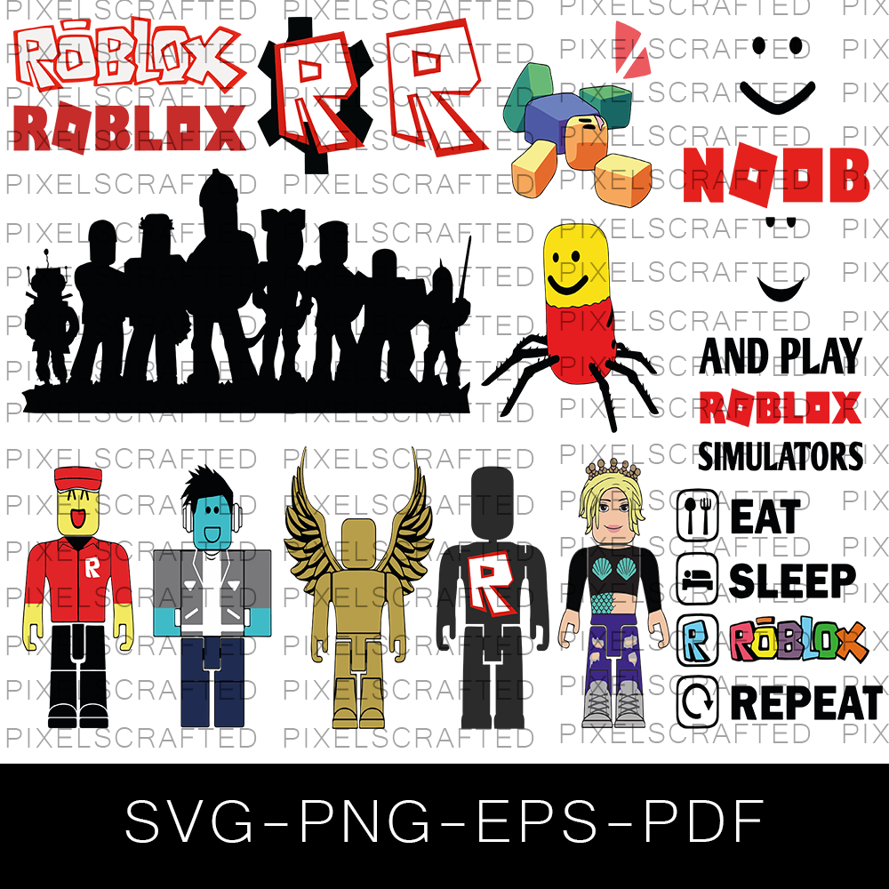 Roblox Bundle Svg, Roblox Chracters Svg, Roblox Svg, Png Pdf Dxf Eps  Digital File