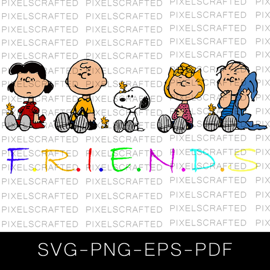 Snoopy Friends SVG Bundle, Peanuts Friends Cut file, Clipart, Snoopy SVG Bundle