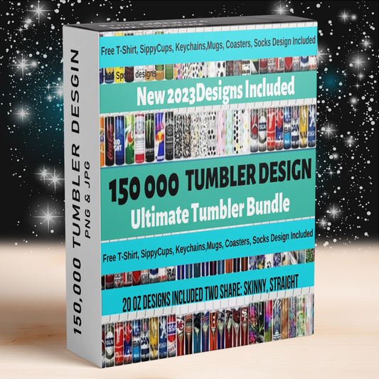 150 000+ tumbler designs patterns, Ultimate design bundle for tumbler sublimation