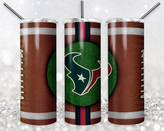 Houston Texans 20oz Sublimation Tumbler Designs, American Football Straight Skinny Tumbler Wrap PNG