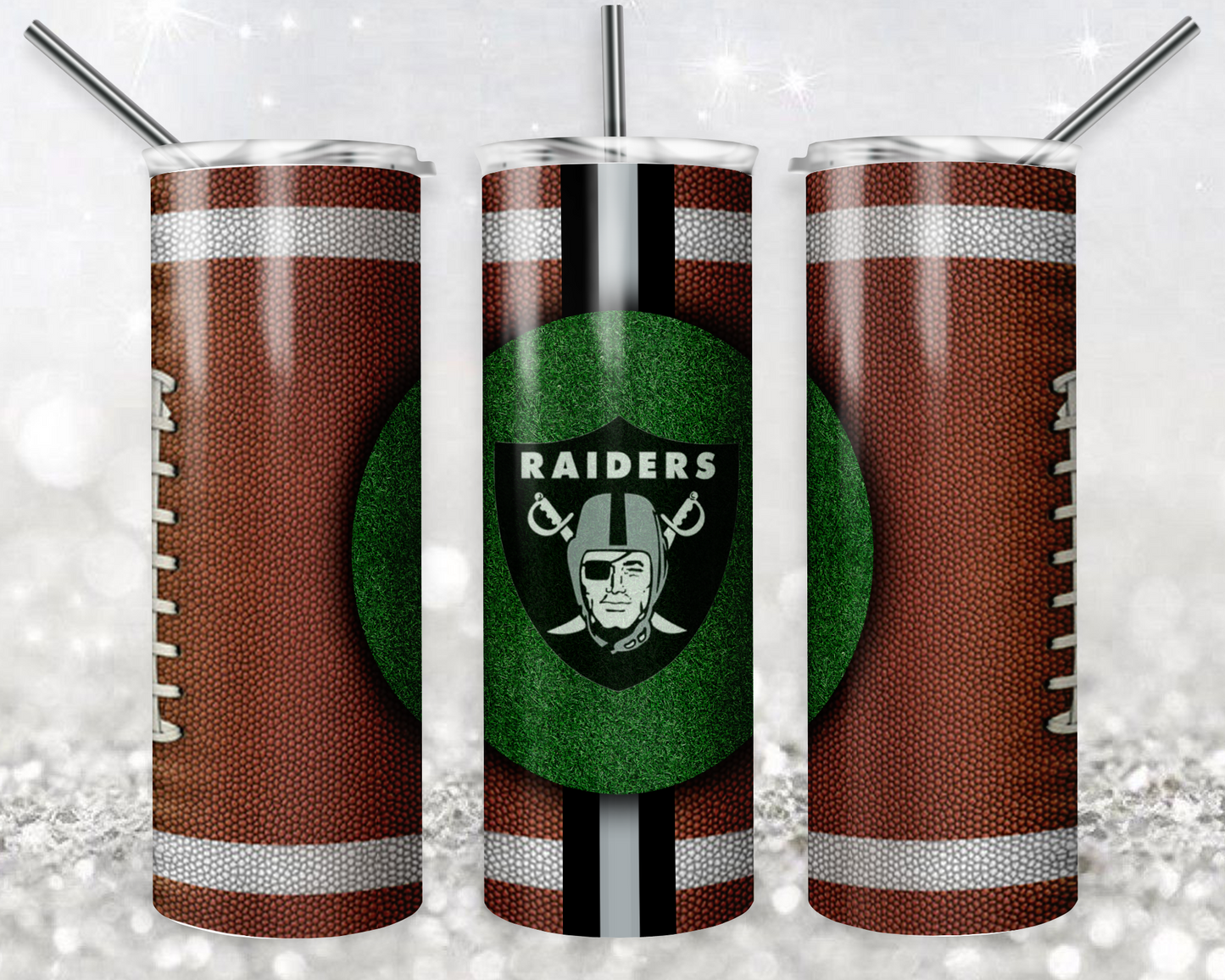 Las Vegas Raiders 20oz Sublimation Tumbler Designs, American Football Straight Skinny Tumbler Wrap PNG