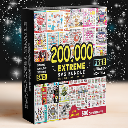 200.000+ SVG Files, Almost everything Included, Huge cartoons Svg, Unlimited fonts, SVG for Shirts collection This the best svg file 2023 + Gifts