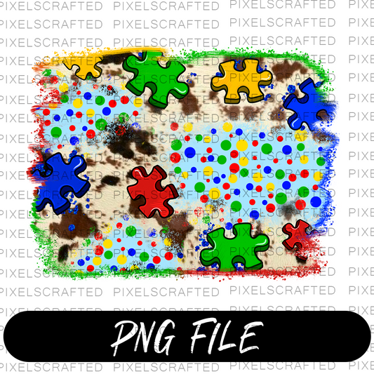 Autism PNG Sublimation Design, Autism Awareness PNG