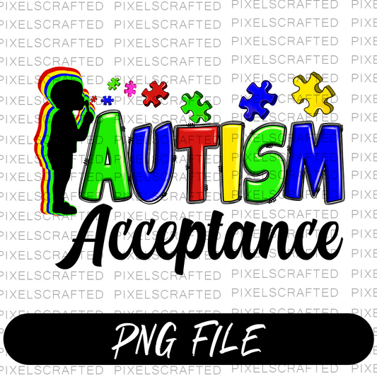 Autism PNG Sublimation Design, Autism Awareness PNG