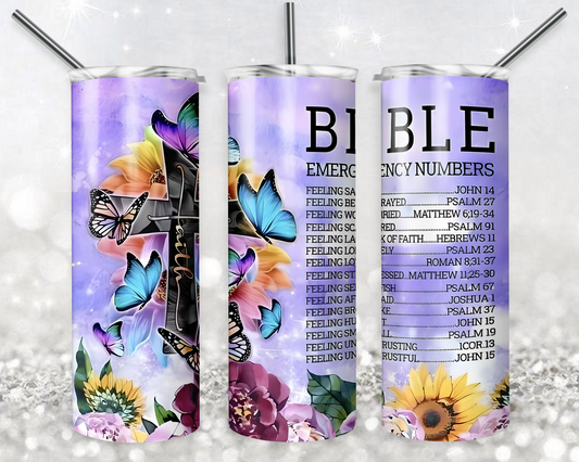 Bible Quotes 20oz Sublimation Tumbler Designs, Faith Straight Skinny Tumbler Wrap PNG