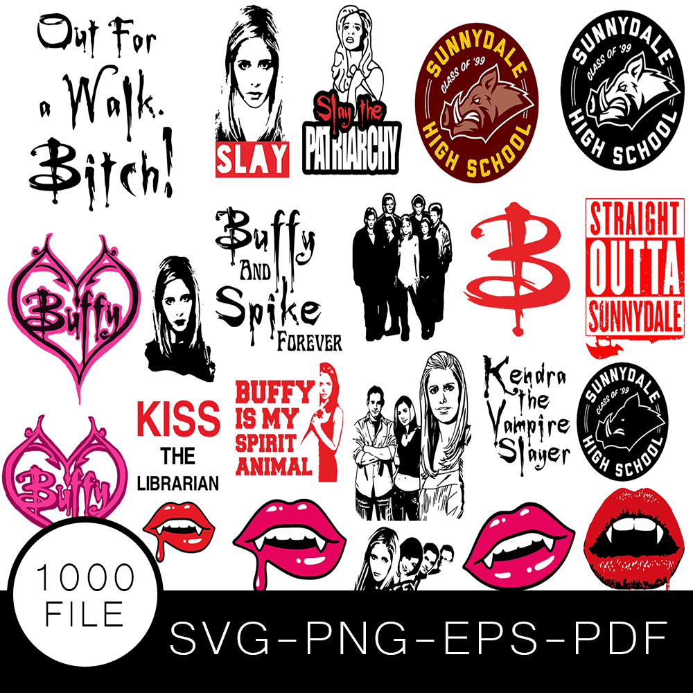 Buffy the Vampire Slayer SVG Bundle, Buffy the Vampire Slayer Cut file ...