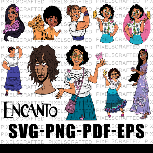 Encanto SVG Bundle, Encanto Cut file, Clipart