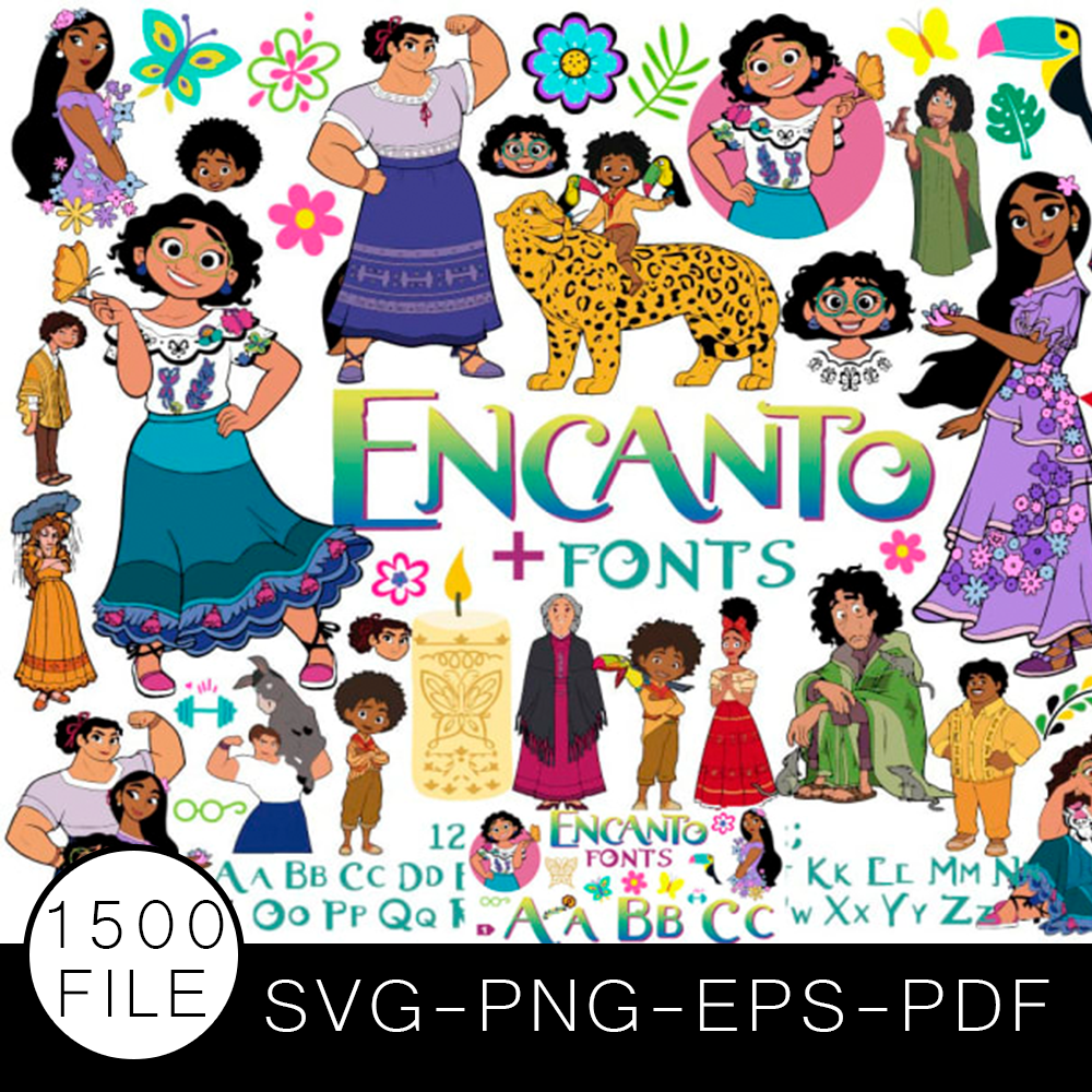 Encanto SVG Bundle, Disney Encanto Vector, Encanto Cut file