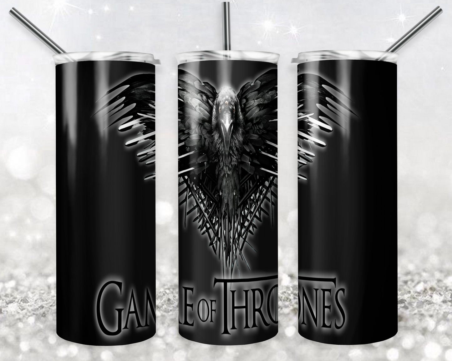 Game of Thrones 20oz Sublimation Tumbler Designs, Game of Thrones Straight Skinny Tumbler Wrap PNG