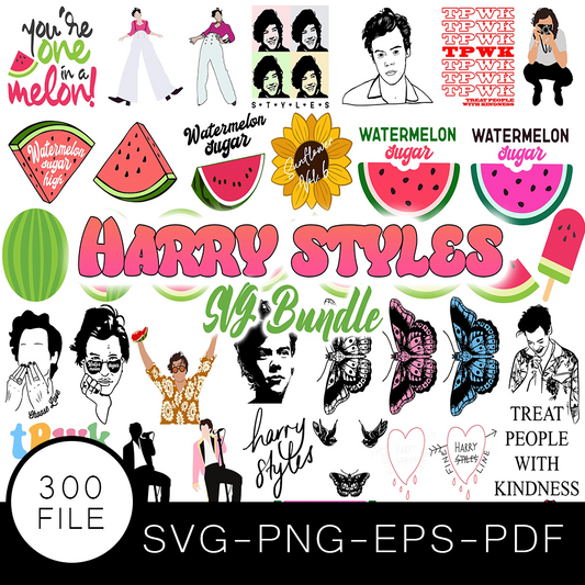 Harry Styles SVG Bundle, Harry Styles Cut file, Clipart