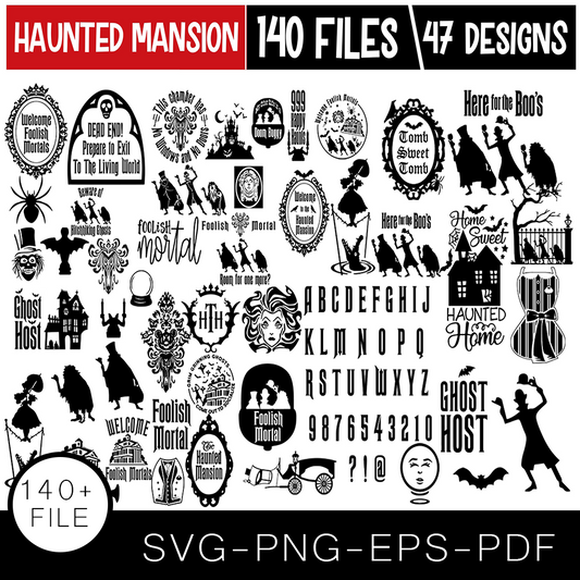 Haunted Mansion SVG Bundle, Haunted Mansion Cut file, Haunted Mansion Clipart