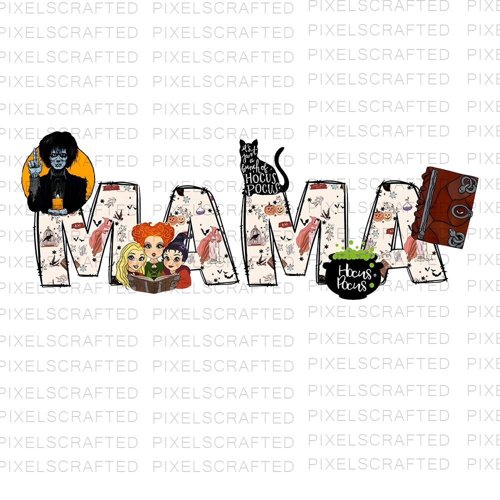 Hocus Pocus Mama Png, Mother Day Gift, Sublimation Png, Sublimation Designs, Digital Download