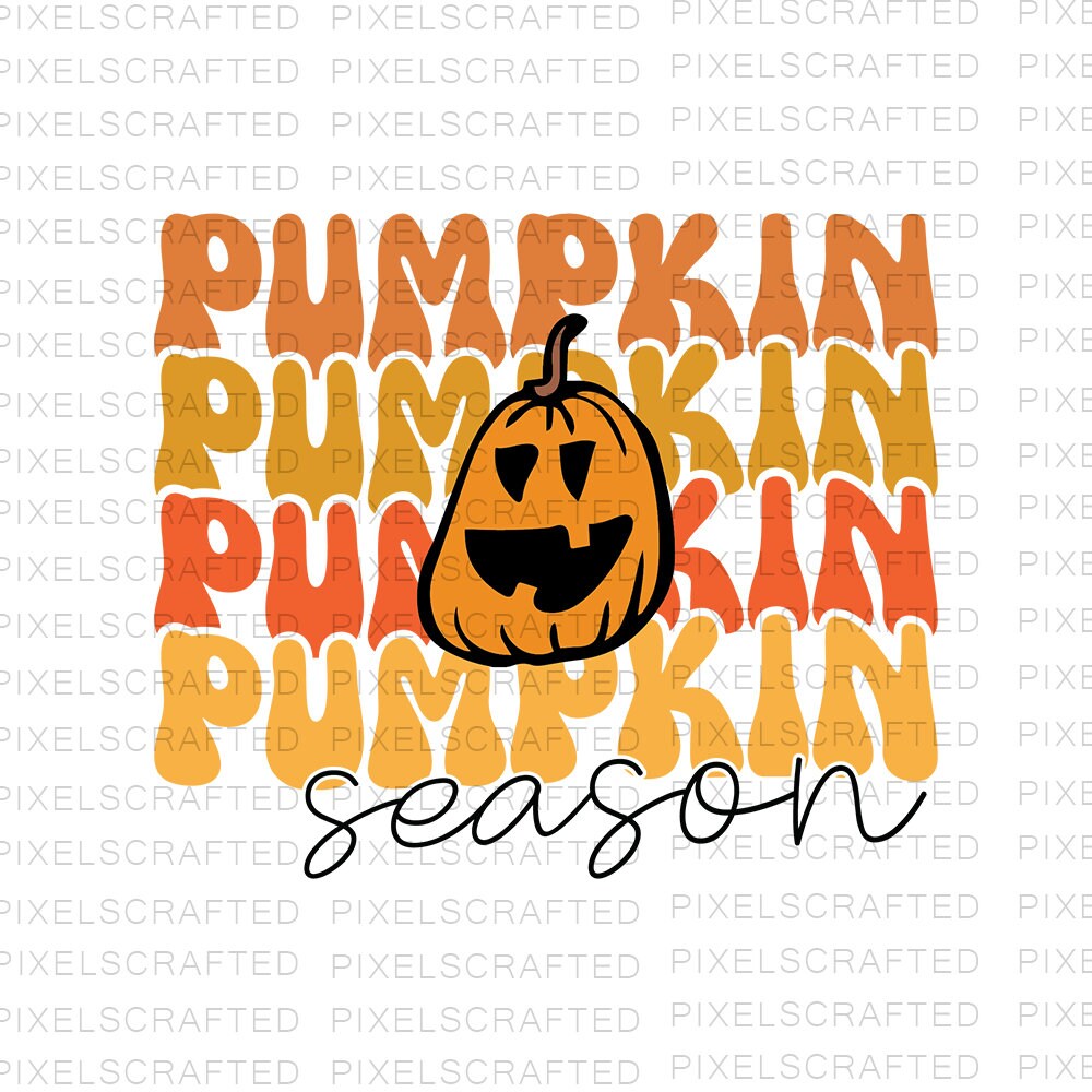 Pumpkin Season Png, Sublimation Png, Sublimation Designs, Fall Vibe Png, Digital Download