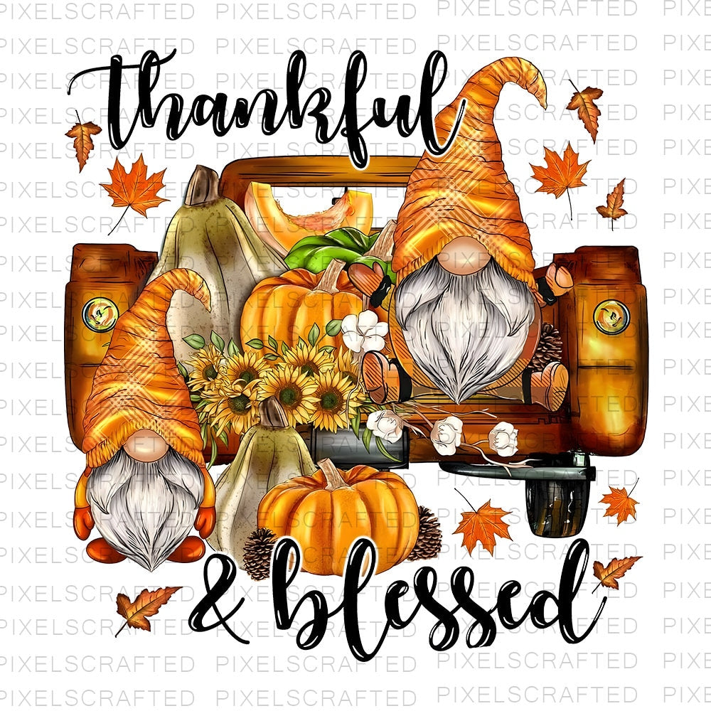 Thankful Blessed Png, Sublimation Png, Sublimation Designs, Fall  Png, Digital Download
