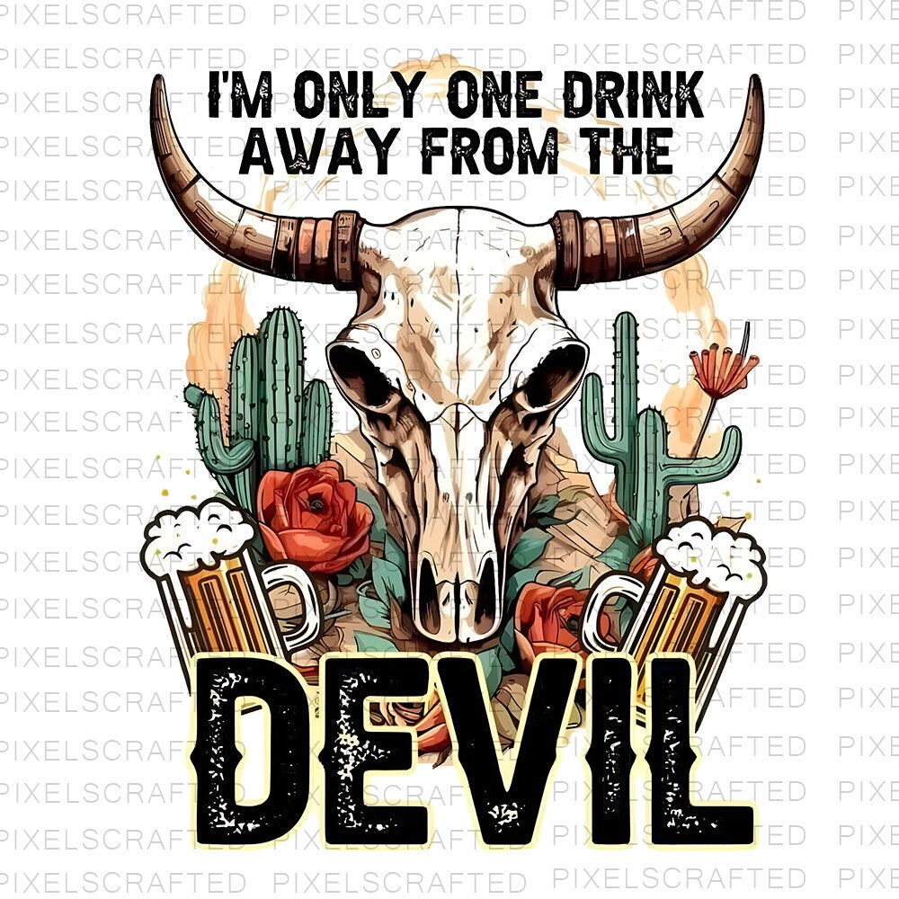 Devil Png, Bull Skull Png, Sublimation Png, Sublimation Designs, Digital Download