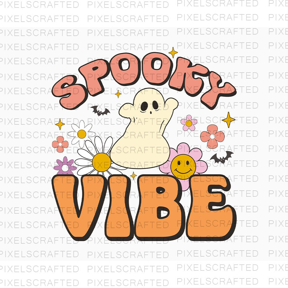 Spooky Vibe Png, Sublimation Png, Sublimation Designs, Halloween Png, Digital Download