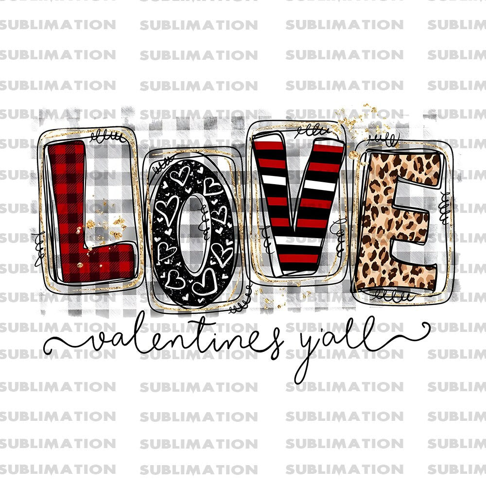 Valentines Love Png, Sublimation Png, Sublimation Designs, Love Theme Png, Digital Download