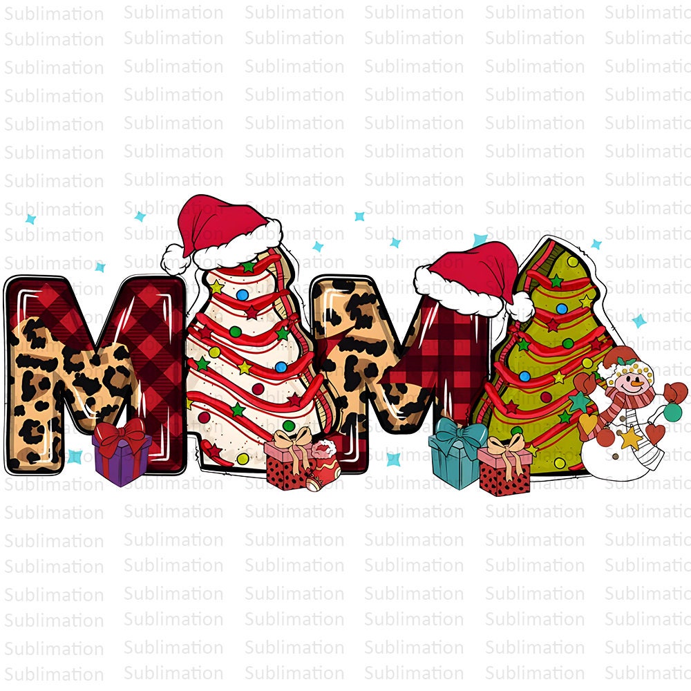 Christmas Mama Png, Merry Christmas Png, Santa Fe Png, Sublimation Png, Digital Download