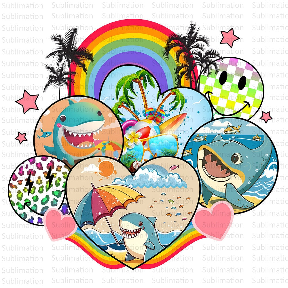 Summer Png, Holiday  Png, Baby Shark Png, Beach Png, Summer Smile Png, Sublimation Png, Digital Download
