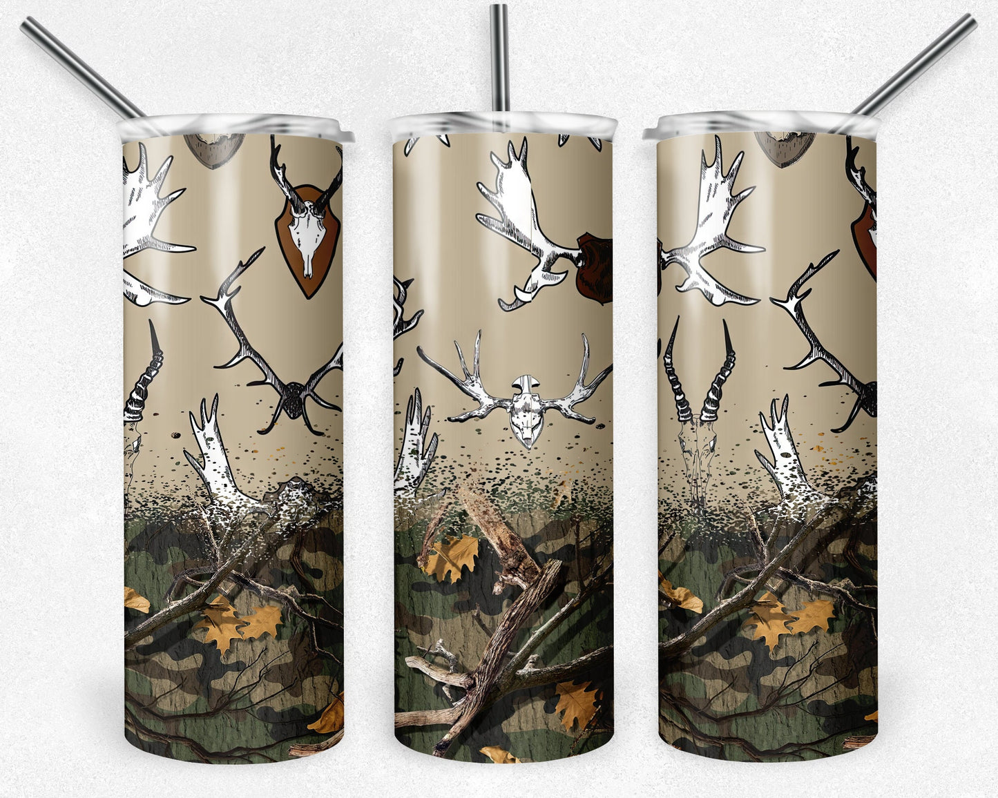 Camouflage Tumbler Png, 20 oz Skinny Tumbler Sublimation Design, Digital Download PNG, Hunter Tumbler PNG, 20 oz Tumbler Design