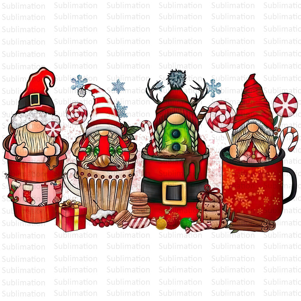 Christmas Gnomes Png, Christmas Png, Sublimation Design Download, Merry Christmas Png, Happy New Year Png, Digital Download