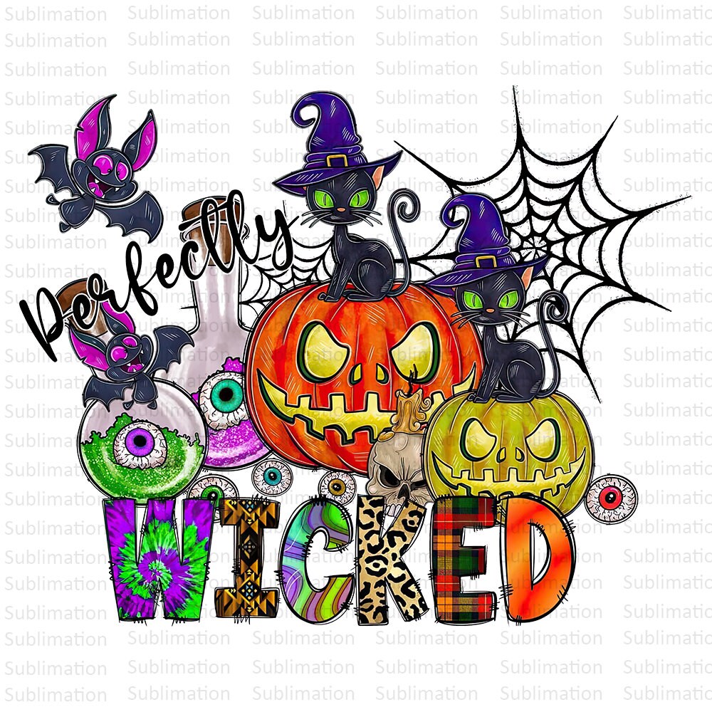 Halloween Wicked Png, Pumpkin Horror Png, Pumpkin Witch Png, Sublimation Png, Sublimation Designs, Digital Download