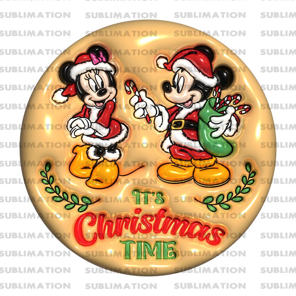 Mickey  Christmas Car Coaster Png, Sublimation Png, Sublimation Designs, Mouse Friends Png, Digital Download