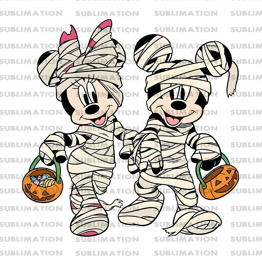 Mummy Mickey Friends Png, Mickey Horror Png, Mickey Halloween Png, Digital Download