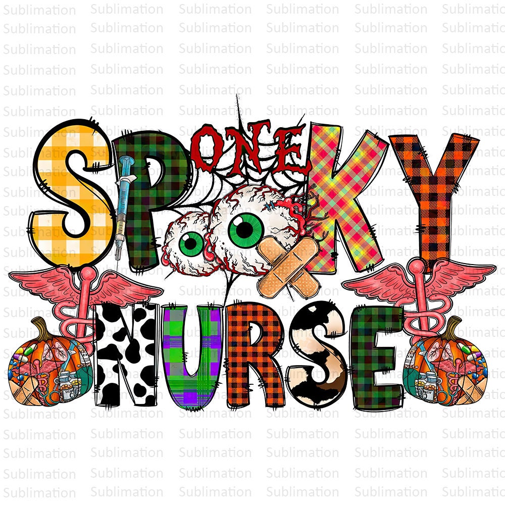 Spooky Nurse Png, Nurse Png, Halloween Png, Western Png, Sublimation Png, Digital Download