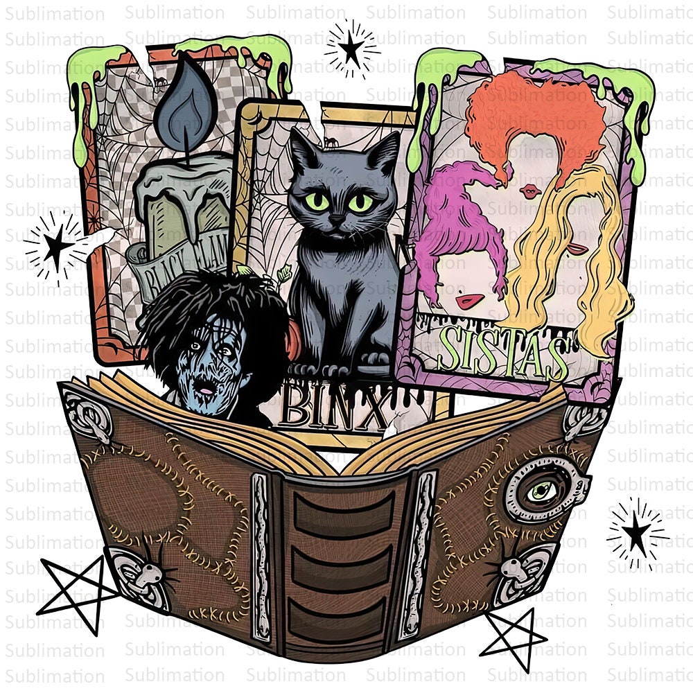 Spell Book Png, Sanderson Sisters Png, Witchbook Png, Sublimation Png, Digital Download