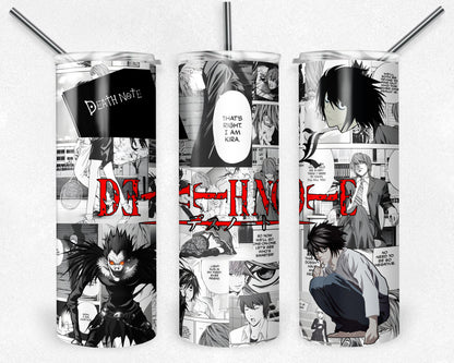 Anime Tumbler, Anime Character Tumbler, 20 oz Skinny Tumbler Sublimation Design, Digital Download PNG, 20oz Tumbler Design