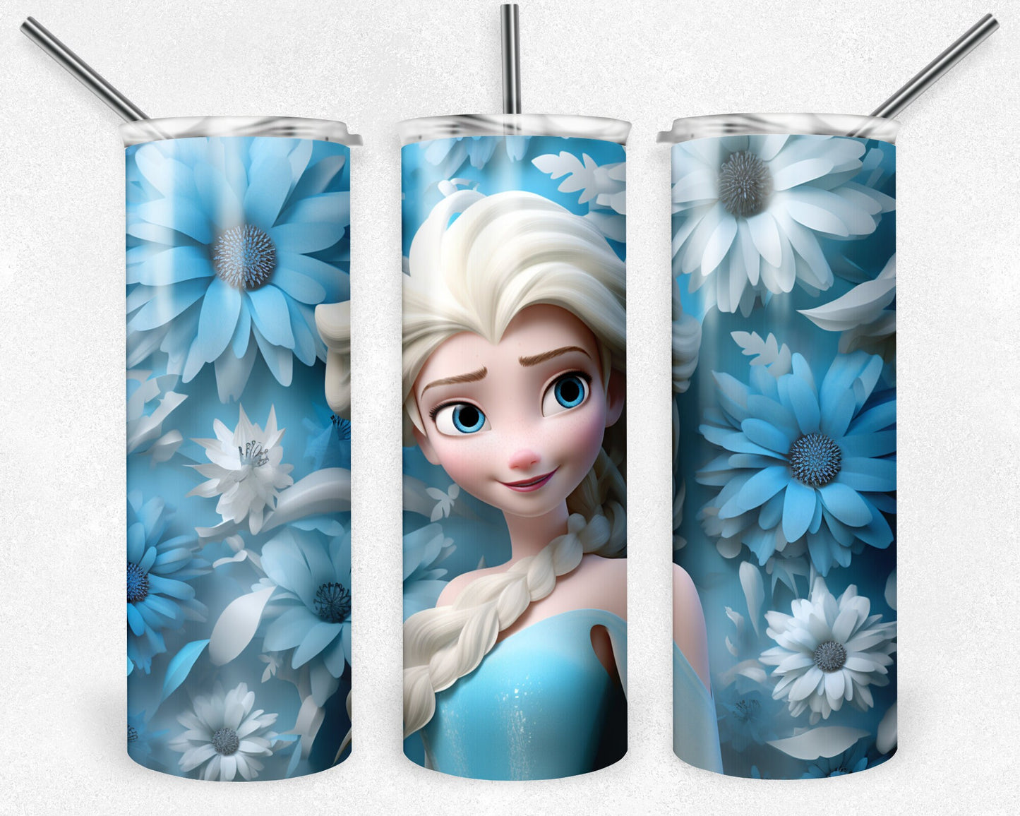 Frozen Tumbler, Frozen Tumbler, 20 oz Skinny Tumbler Sublimation Design, Digital Download PNG, 20oz Tumbler Design