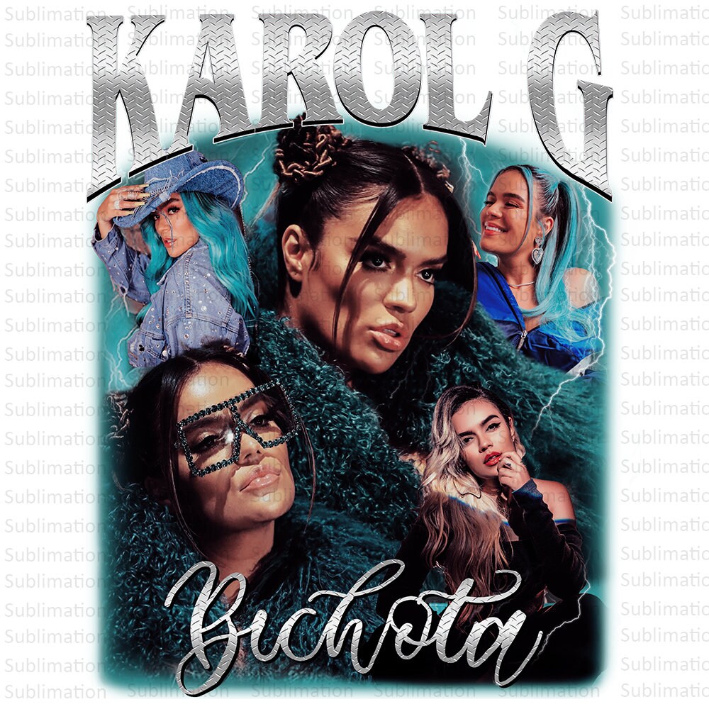 Karol G Sublimation PNG, Karol Sublimation Design, Karol G Tshirt PNG, Sublimation Design, Cut file, Digital Download