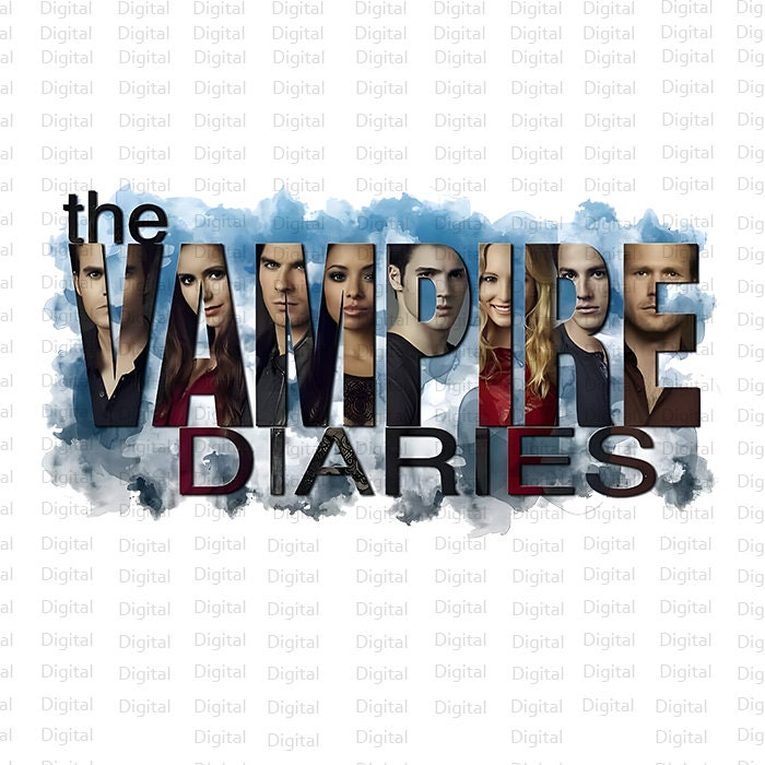 Vampire Diaries Sublimation Design, Retro Shirt, Tv Show PNG, Trendy Tshirt PNG, Digital Download, Silhouette, Vampire PNG