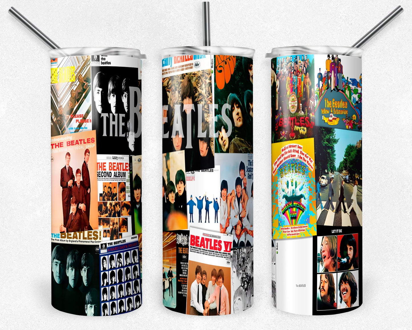 Rock Band 20oz Tumbler, 20oz Skinny Tumbler, Music Tumbler Wrap, Tumbler Sublimation, Full Tumbler Wrap