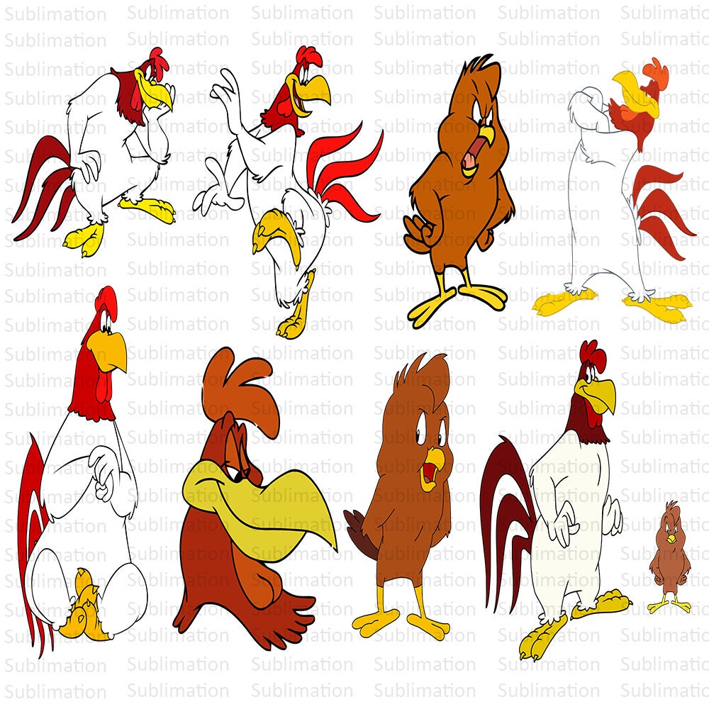 Foghorn SVG, Leghorn Vector, Rooster Cartoon SVG, Cut file, Clipart, Shirt Design, Cut file Cricut, Digital Download