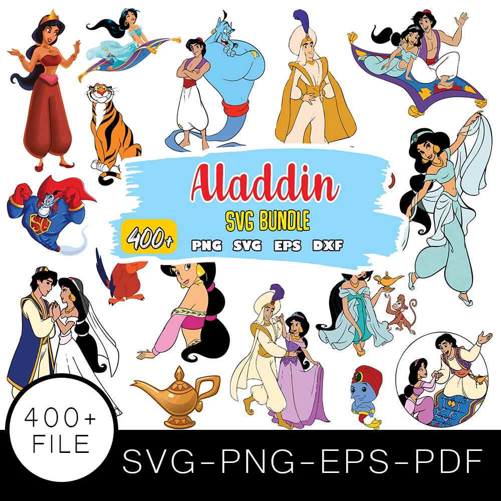 Aladdin Jasmine SVG Bundle, Aladdin Jasmine Cut file, Clipart, Aladdin SVG Bundle