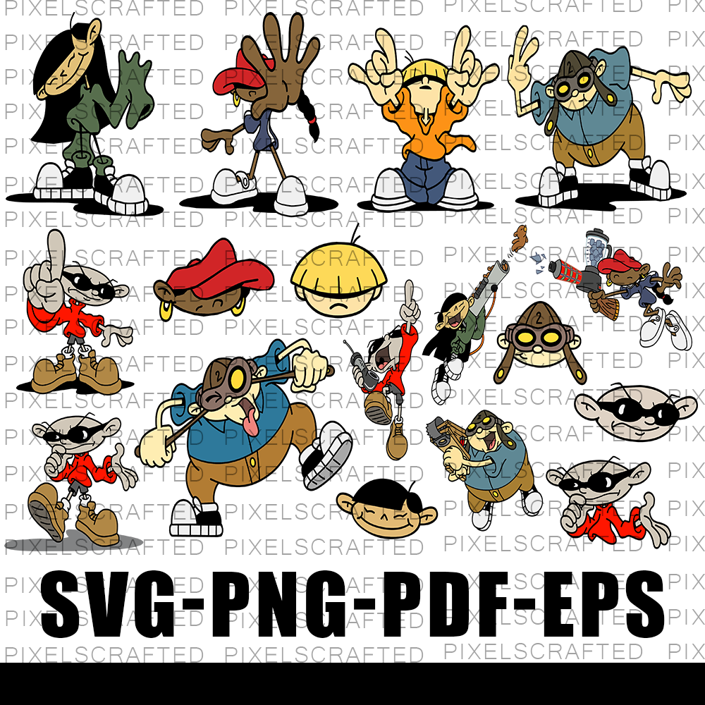 Codename: Kids Next Door SVG Bundle, Cut file, Clipart