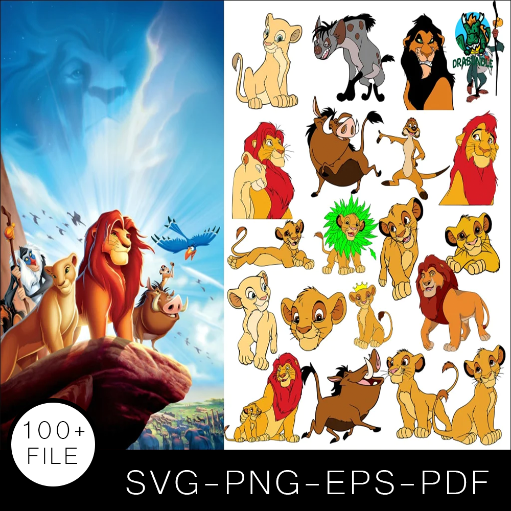 Lion King SVG Bundle, Lion King Cut file, Lion King Clipart