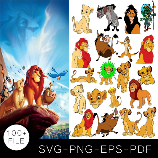 Lion King SVG Bundle, Lion King Cut file, Lion King Clipart