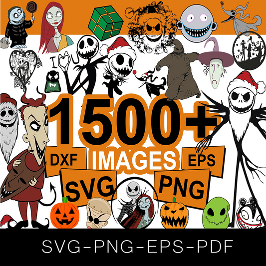 Nightmare Before Christmas SVG Bundle, Nightmare Before Christmas Cut file, Jack Skellington SVG Bundle