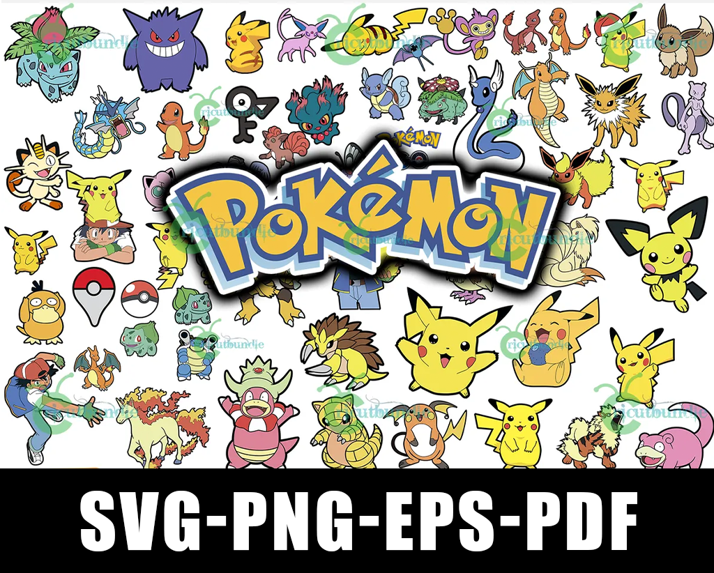 Pokemon SVG Bundle – PixelsCrafted