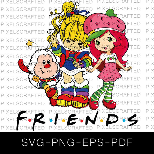 Rainbow Brite SVG Bundle, Rainbow Brite Friends Cut file, Clipart