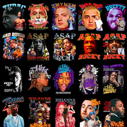 80 Rapper PNG Design