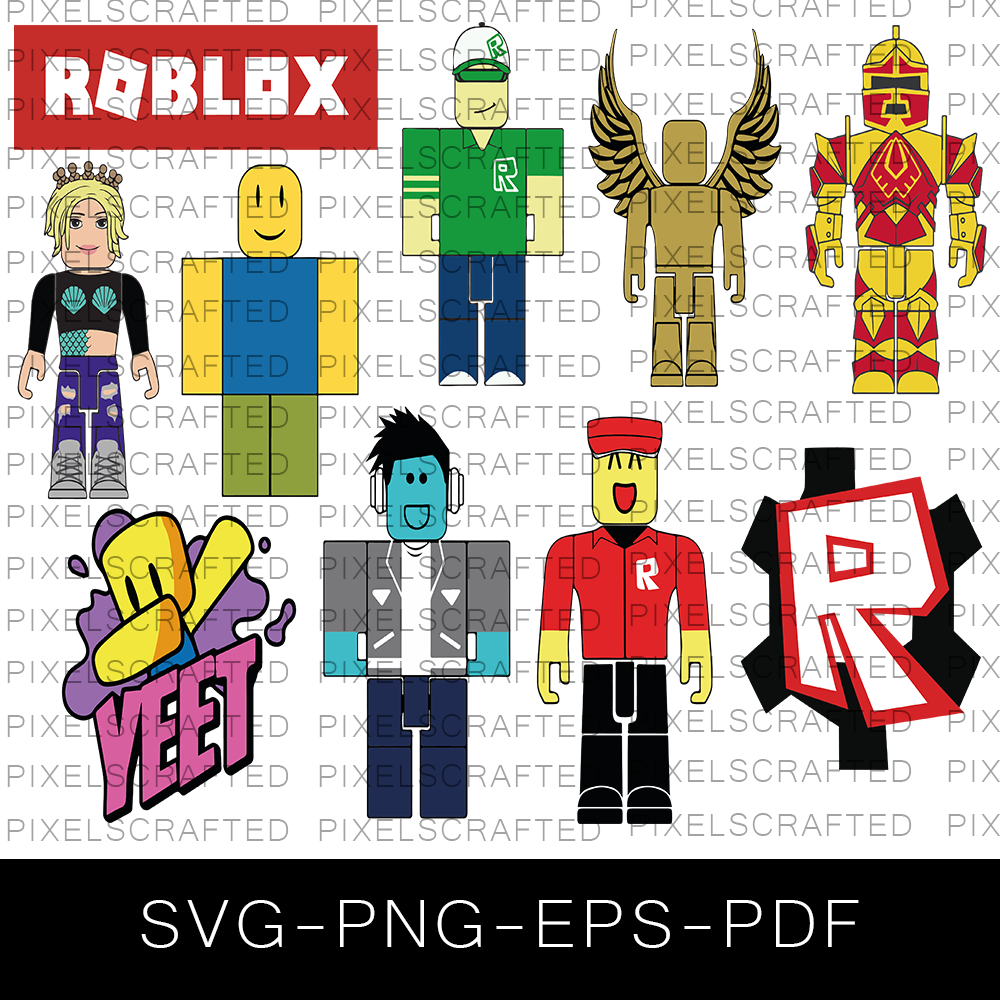 Roblox SVG Bundle, Roblox Cut file, Clipart, Game SVG Bundle