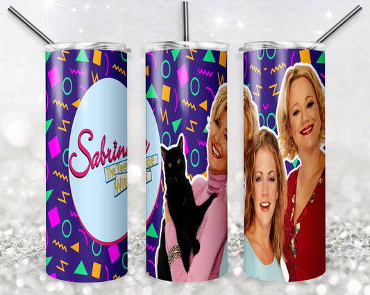 Sabrina the Teenage Witch Sublimation Tumbler Designs, Sabrina Straight Skinny Tumbler Wrap PNG