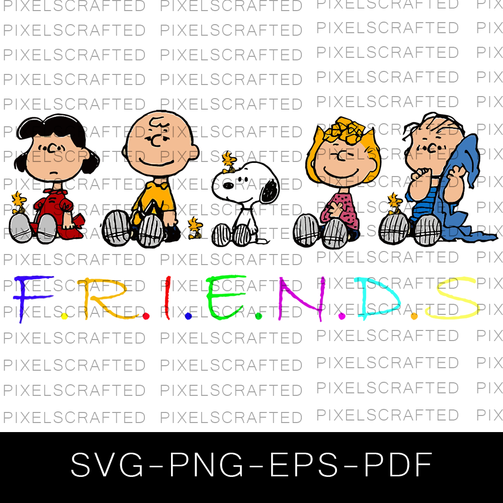 Snoopy Friends SVG Bundle, Peanuts Friends Cut file, Clipart, Snoopy SVG Bundle