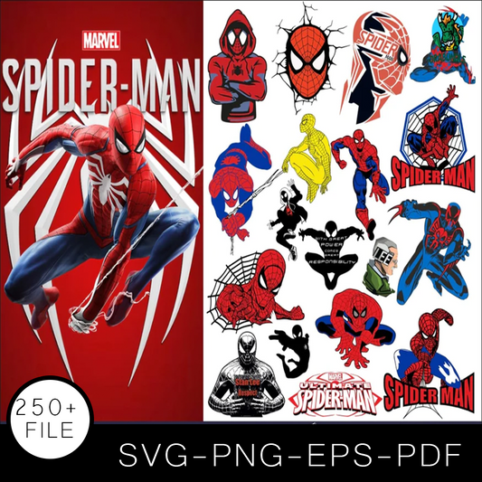 Spiderman SVG Bundle, Spiderman Cut file, Spiderman Clipart, Superhero SVG Bundle