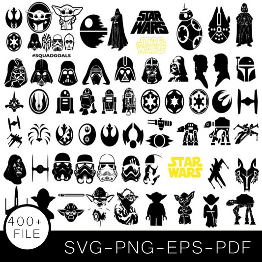 Star Wars SVG Bundle, Star Wars Cut file, Star Wars Clipart, Darth Vader SVG Bundle